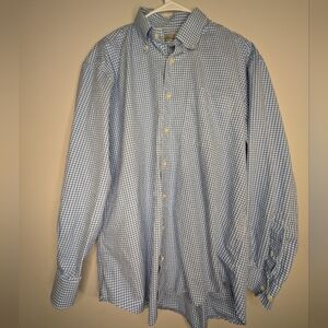 Peter Millar Blue Checkered Men's Shirt